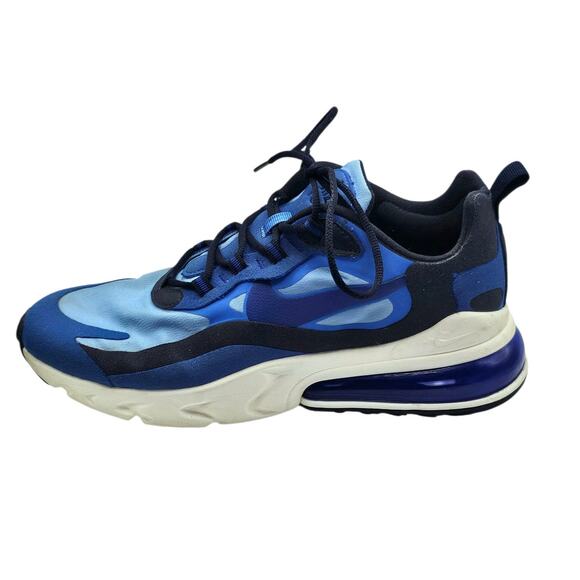 Nike Other - Nike Triple Blue Air Max 270 React Casual Sneakers